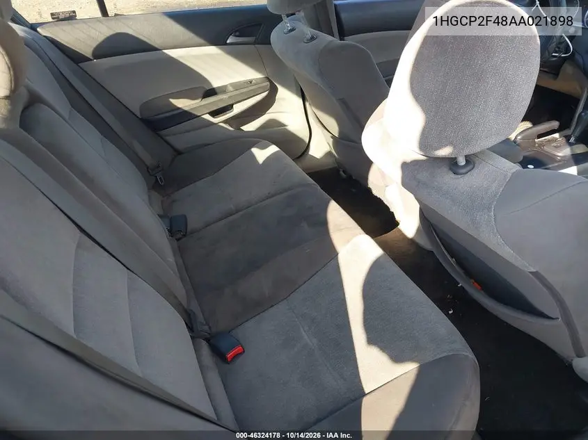 2010 HONDA ACCORD VIN 1HGCP2F48AA021898 — фото 8