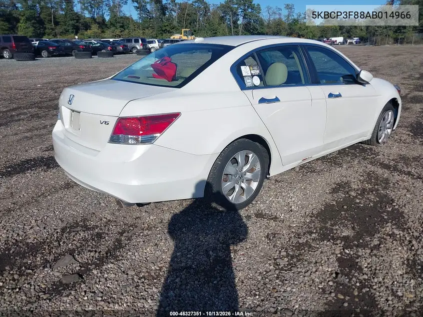 2010 HONDA ACCORD VIN 5KBCP3F88AB014966 — фото 4