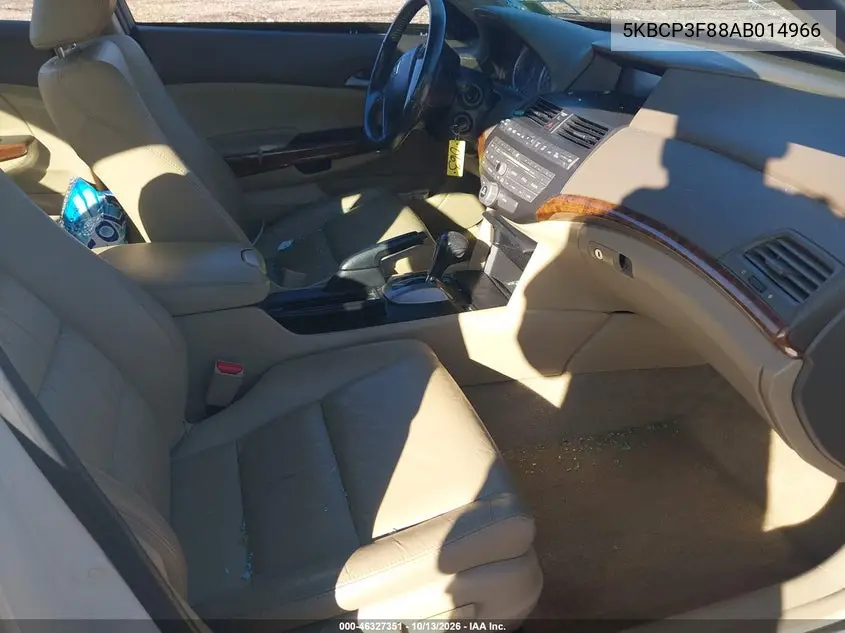 2010 HONDA ACCORD VIN 5KBCP3F88AB014966 — фото 5