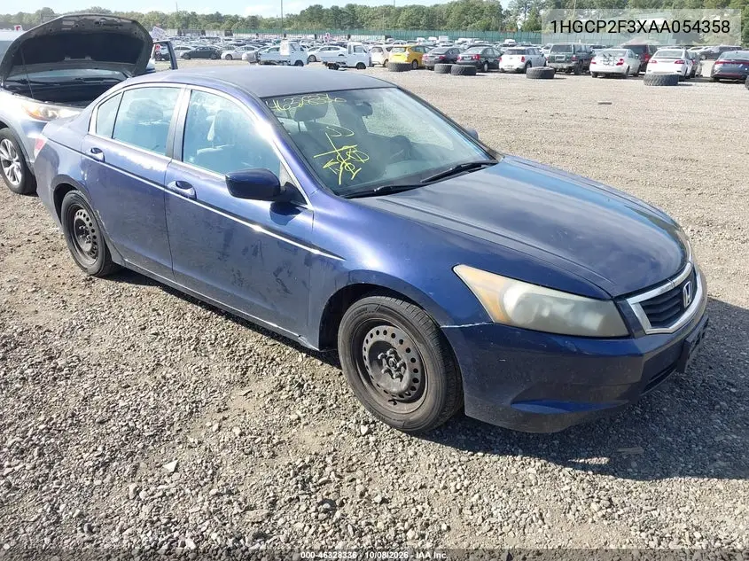 HONDA ACCORD 2010, VIN 1HGCP2F3XAA054358