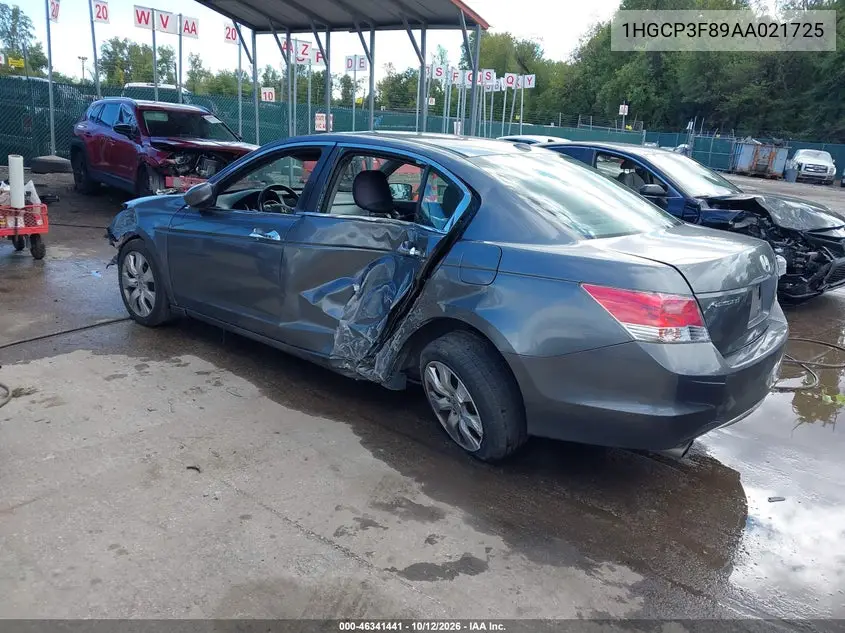 2010 HONDA ACCORD VIN 1HGCP3F89AA021725 — фото 3