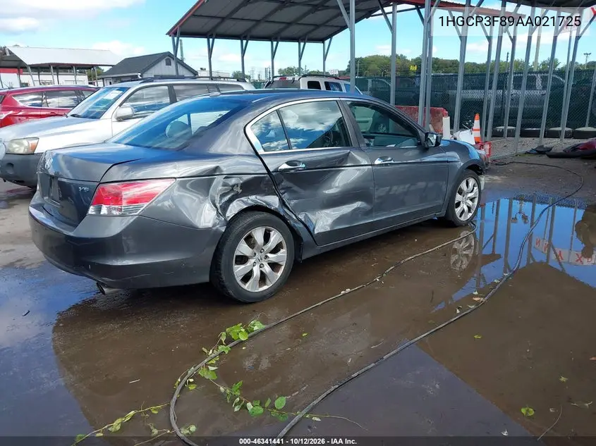 2010 HONDA ACCORD VIN 1HGCP3F89AA021725 — фото 4