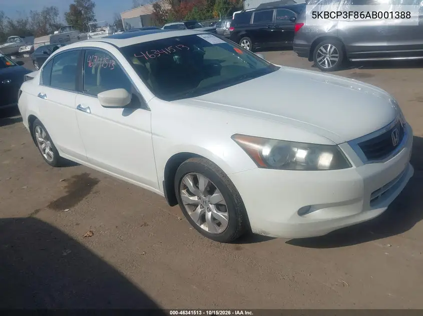 HONDA ACCORD 2010, VIN 5KBCP3F86AB001388