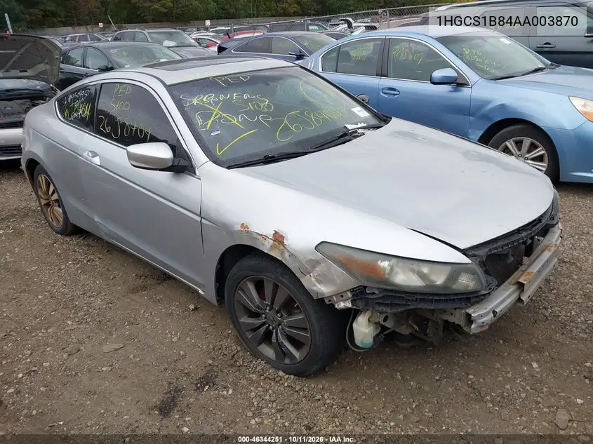 HONDA ACCORD 2010, VIN 1HGCS1B84AA003870