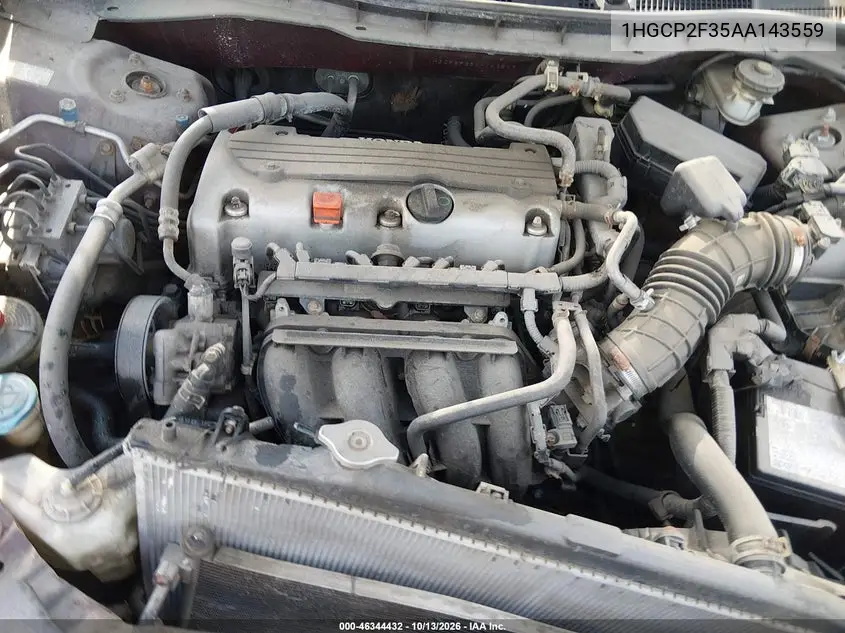 2010 HONDA ACCORD VIN 1HGCP2F35AA143559 — фото 10