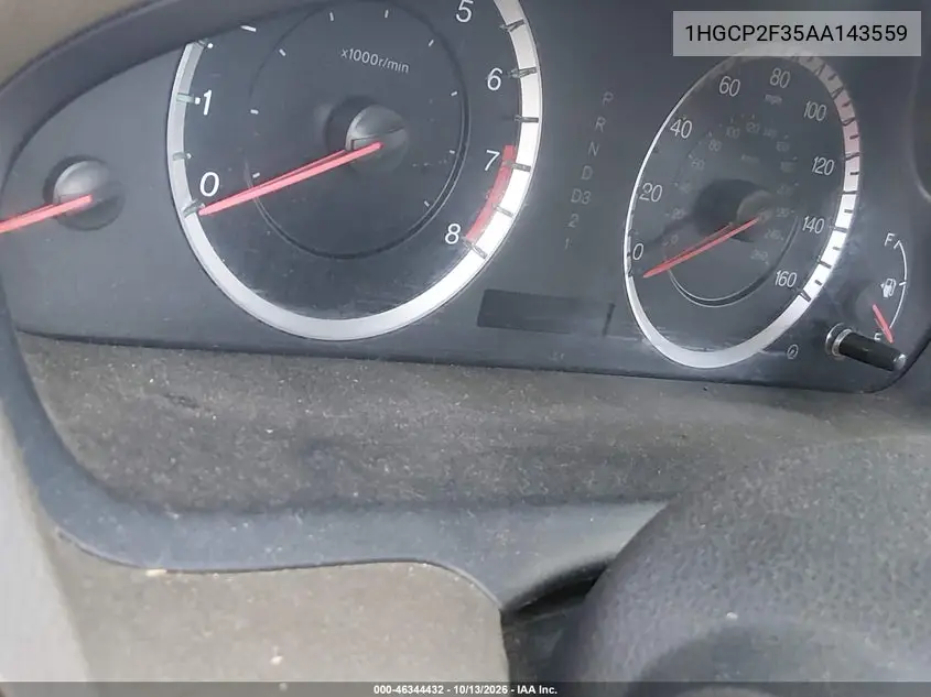 2010 HONDA ACCORD VIN 1HGCP2F35AA143559 — фото 7