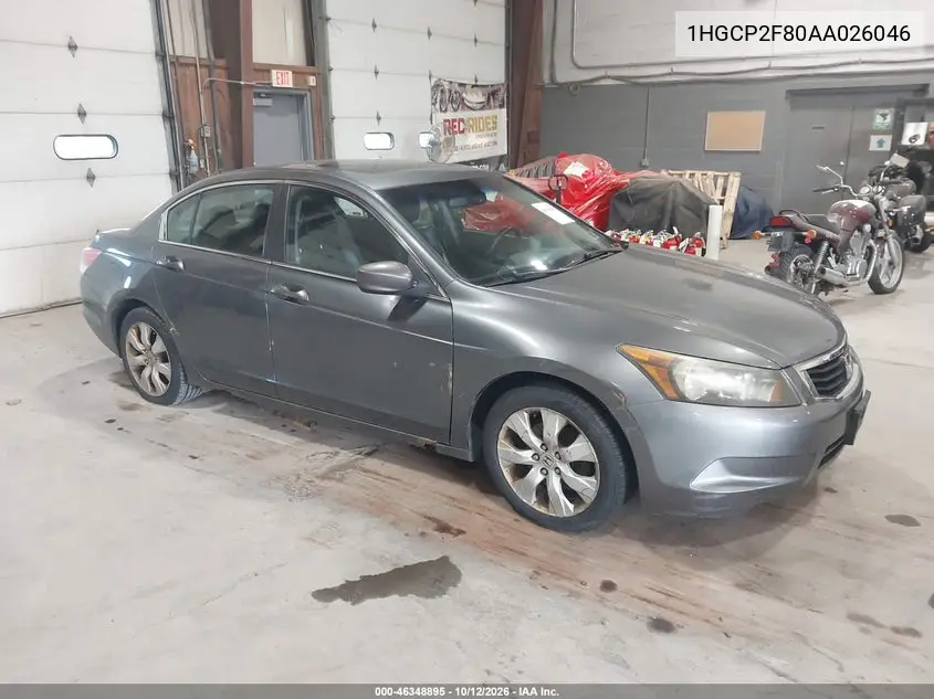 HONDA ACCORD 2010, VIN 1HGCP2F80AA026046