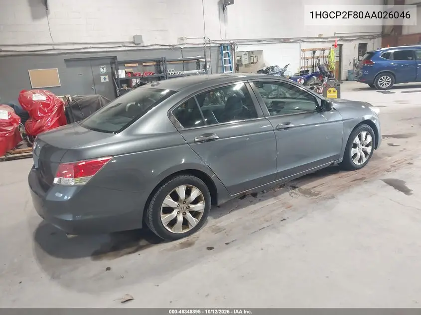 2010 HONDA ACCORD VIN 1HGCP2F80AA026046 — фото 4