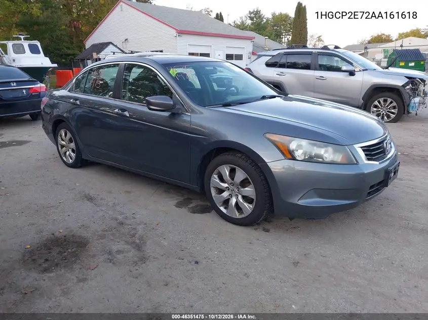 HONDA ACCORD 2010, VIN 1HGCP2E72AA161618