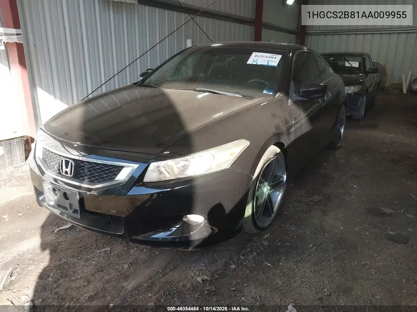 2010 HONDA ACCORD VIN 1HGCS2B81AA009955 — фото 2