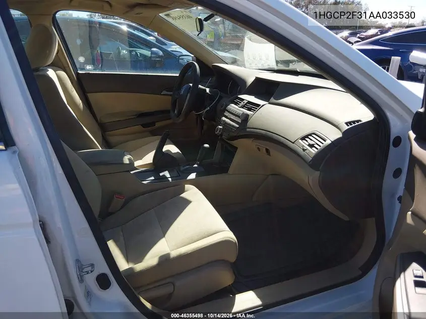 2010 HONDA ACCORD VIN 1HGCP2F31AA033530 — фото 5