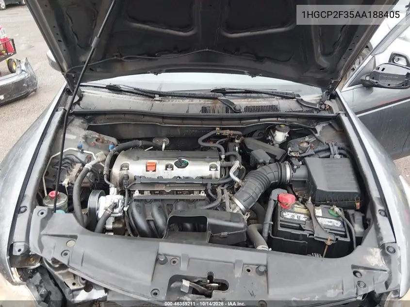2010 HONDA ACCORD VIN 1HGCP2F35AA188405 — фото 10