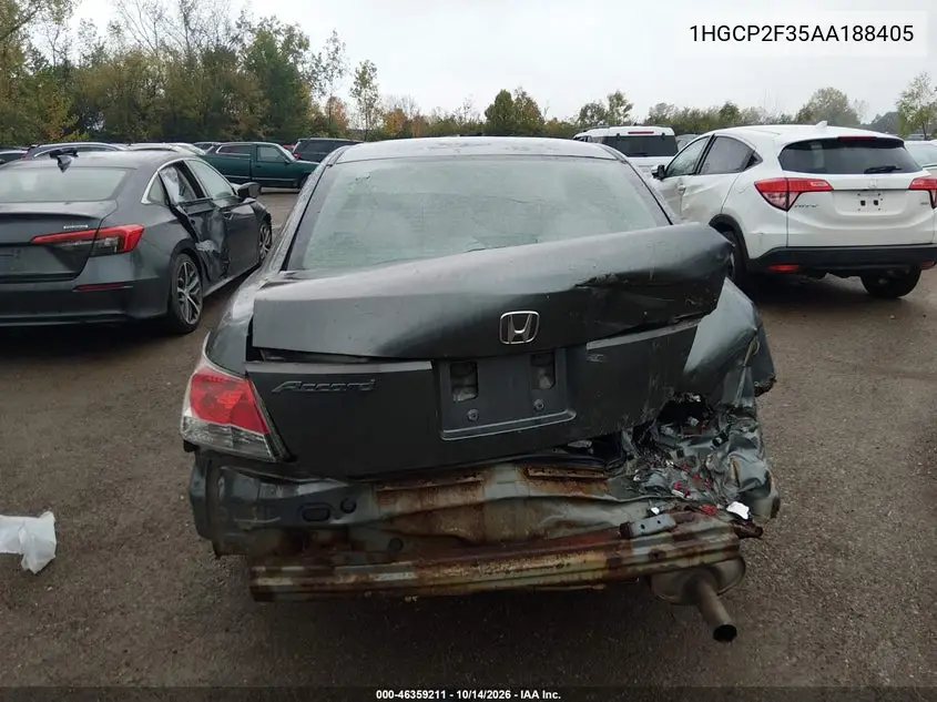 2010 HONDA ACCORD VIN 1HGCP2F35AA188405 — фото 17