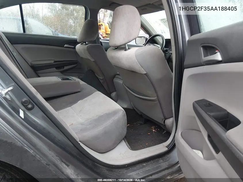 2010 HONDA ACCORD VIN 1HGCP2F35AA188405 — фото 8