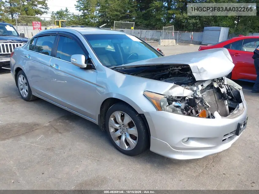 HONDA ACCORD 2010, VIN 1HGCP3F83AA032266
