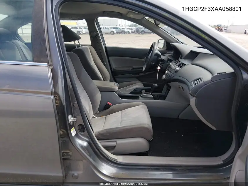 2010 HONDA ACCORD VIN 1HGCP2F3XAA058801 — фото 5