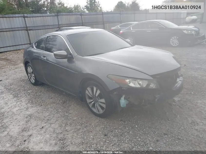 HONDA ACCORD 2010, VIN 1HGCS1B38AA010924