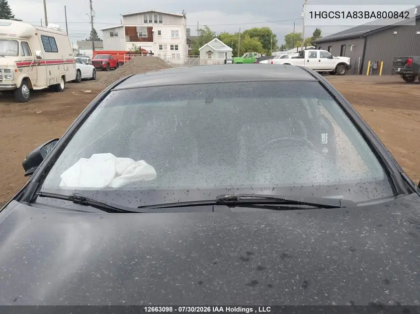 2011 HONDA ACCORD VIN 1HGCS1A83BA800842 — фото 17