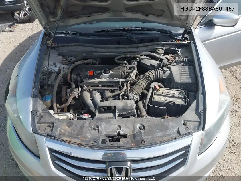 2011 HONDA ACCORD VIN 1HGCP2F88BA801467 — фото 10