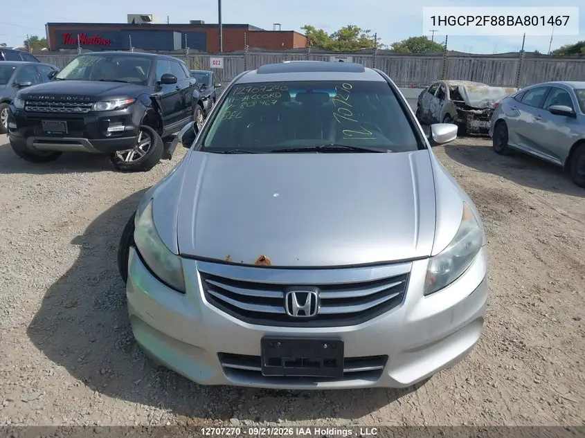 2011 HONDA ACCORD VIN 1HGCP2F88BA801467 — фото 13