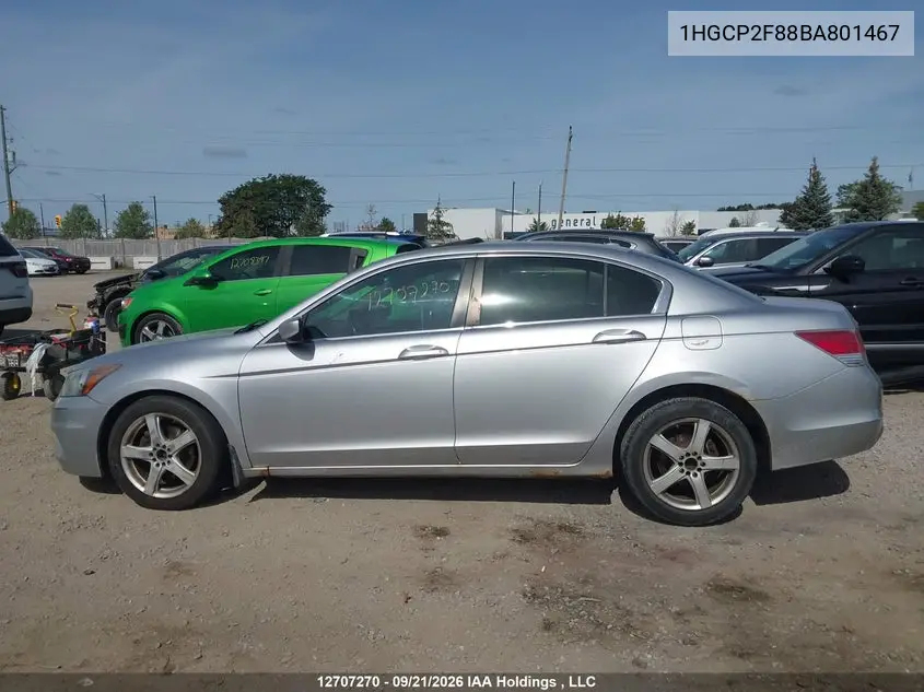 2011 HONDA ACCORD VIN 1HGCP2F88BA801467 — фото 15