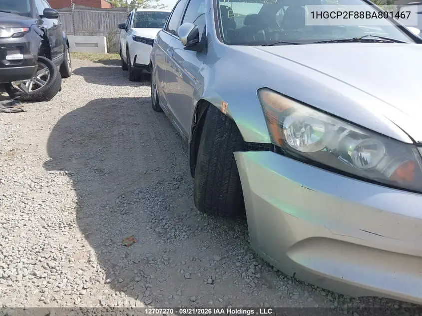 2011 HONDA ACCORD VIN 1HGCP2F88BA801467 — фото 6