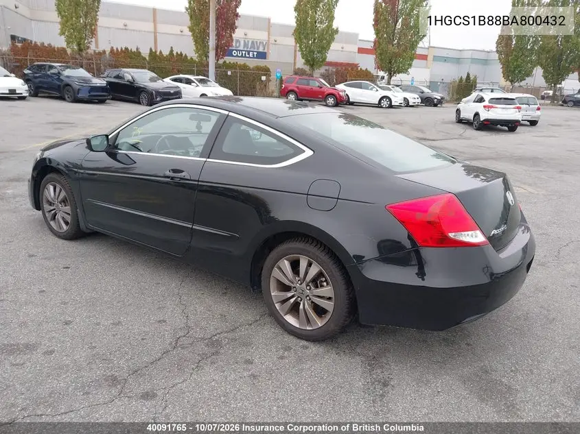 2011 HONDA ACCORD VIN 1HGCS1B88BA800432 — фото 3