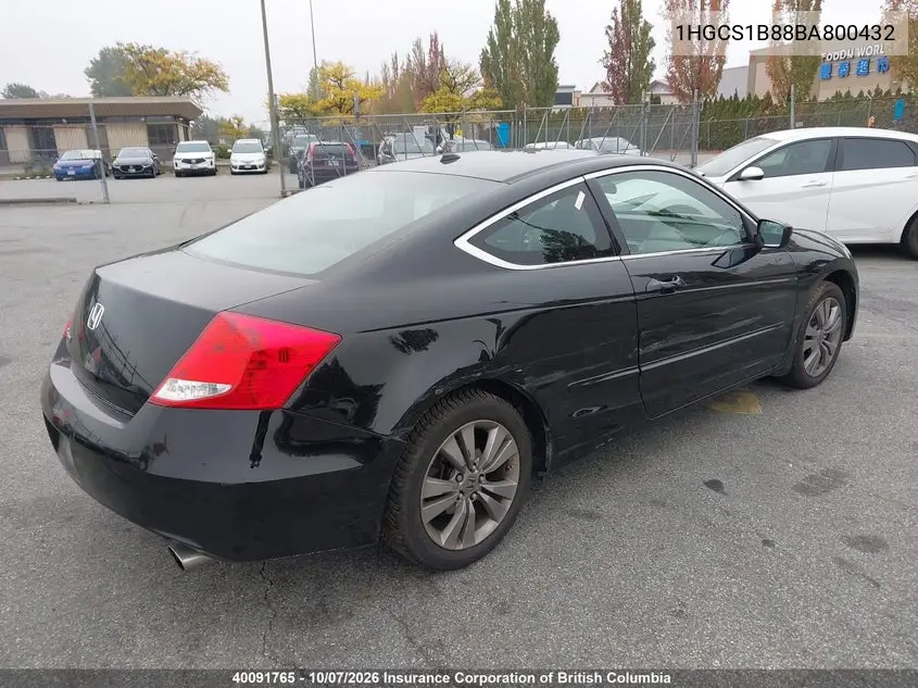 2011 HONDA ACCORD VIN 1HGCS1B88BA800432 — фото 4