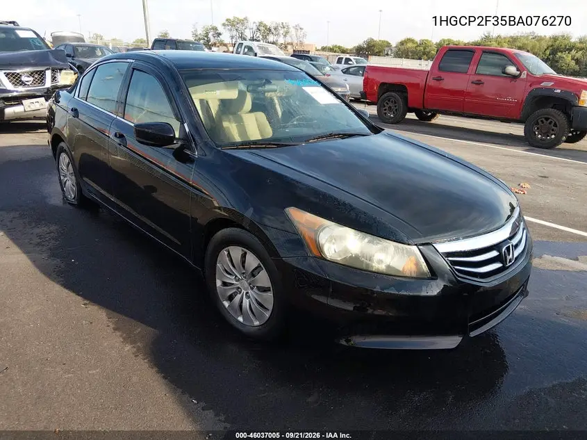 HONDA ACCORD 2011, VIN 1HGCP2F35BA076270