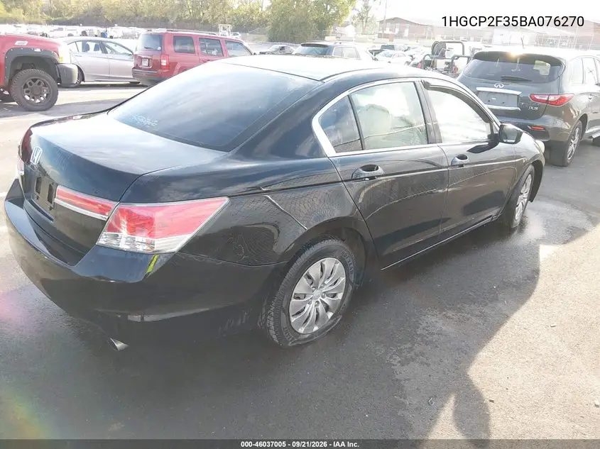 2011 HONDA ACCORD VIN 1HGCP2F35BA076270 — фото 4