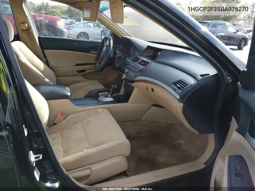 2011 HONDA ACCORD VIN 1HGCP2F35BA076270 — фото 5