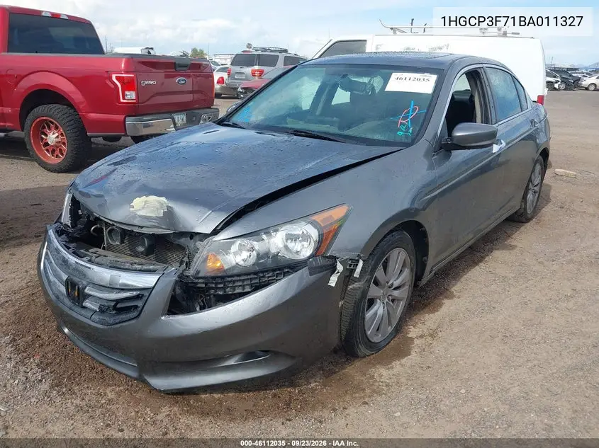 2011 HONDA ACCORD VIN 1HGCP3F71BA011327 — фото 2