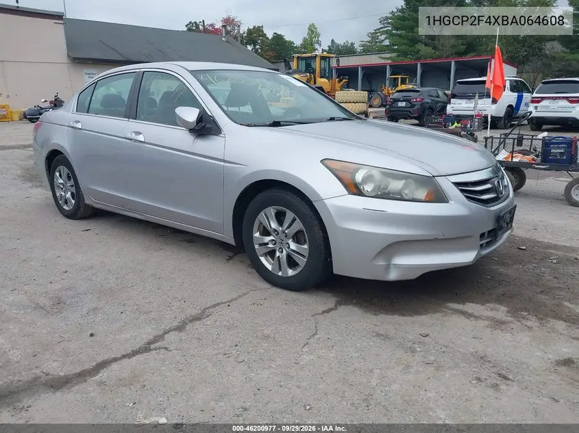 HONDA ACCORD 2011, VIN 1HGCP2F4XBA064608