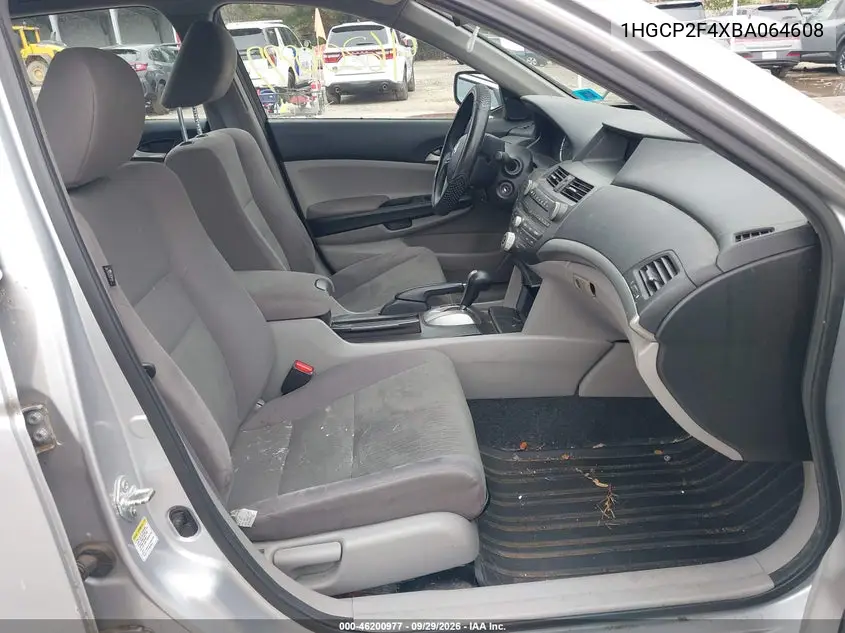 2011 HONDA ACCORD VIN 1HGCP2F4XBA064608 — фото 5