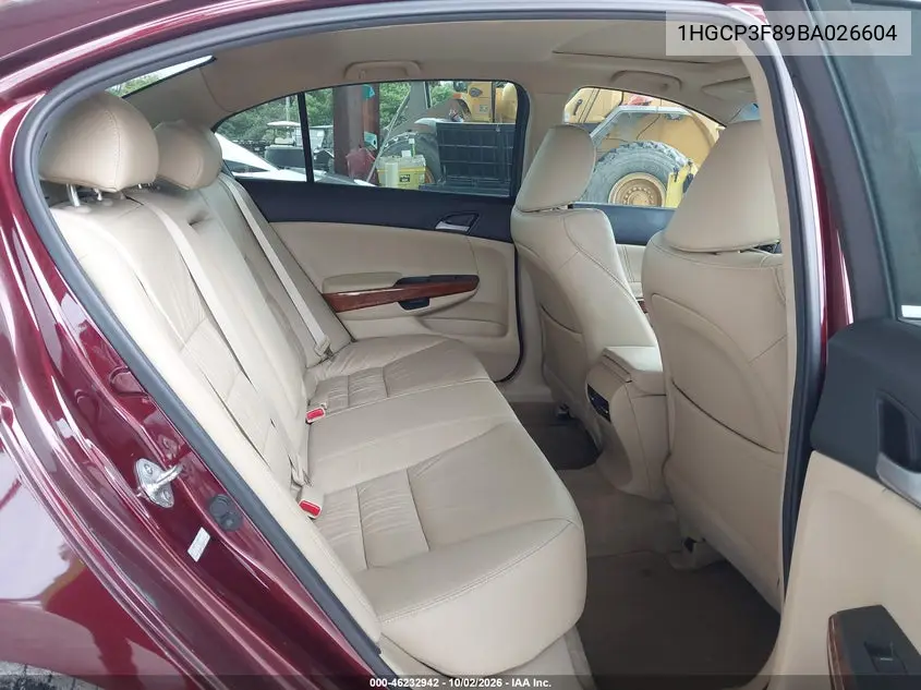 2011 HONDA ACCORD VIN 1HGCP3F89BA026604 — фото 8