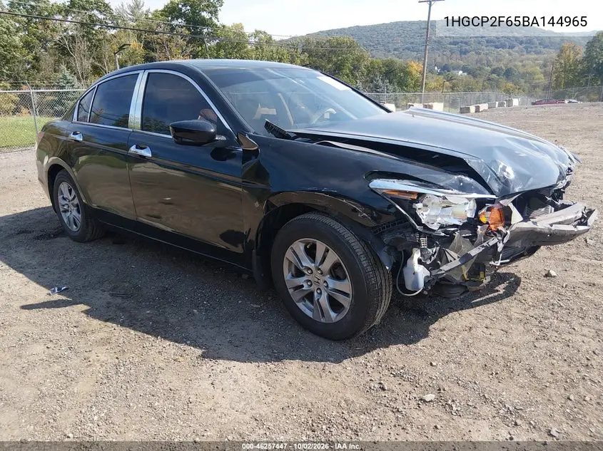 HONDA ACCORD 2011, VIN 1HGCP2F65BA144965