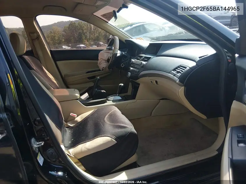2011 HONDA ACCORD VIN 1HGCP2F65BA144965 — фото 5
