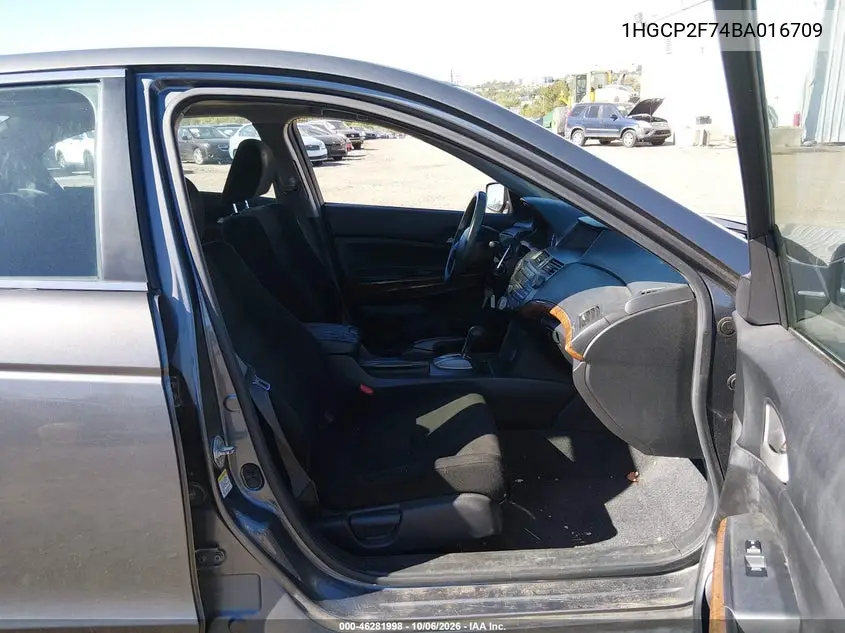 2011 HONDA ACCORD VIN 1HGCP2F74BA016709 — фото 5