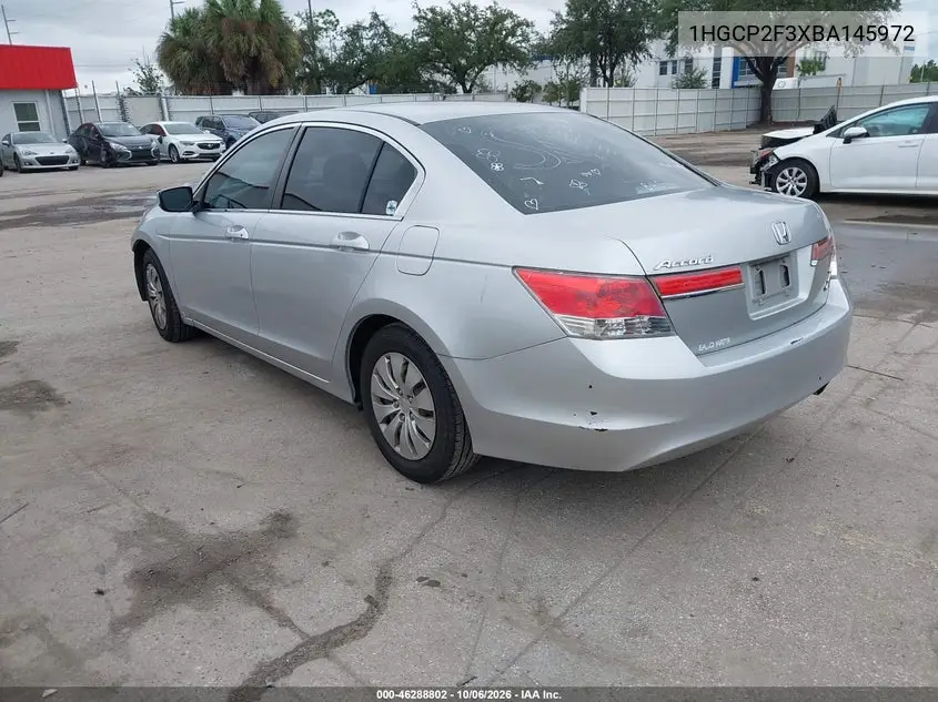 2011 HONDA ACCORD VIN 1HGCP2F3XBA145972 — фото 3