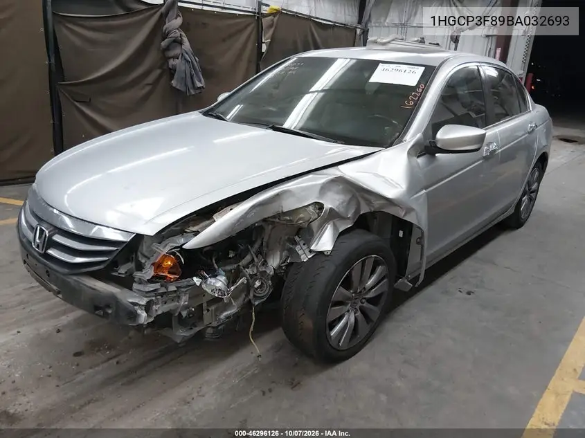 2011 HONDA ACCORD VIN 1HGCP3F89BA032693 — фото 2