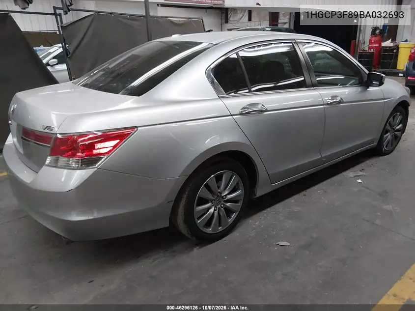 2011 HONDA ACCORD VIN 1HGCP3F89BA032693 — фото 4