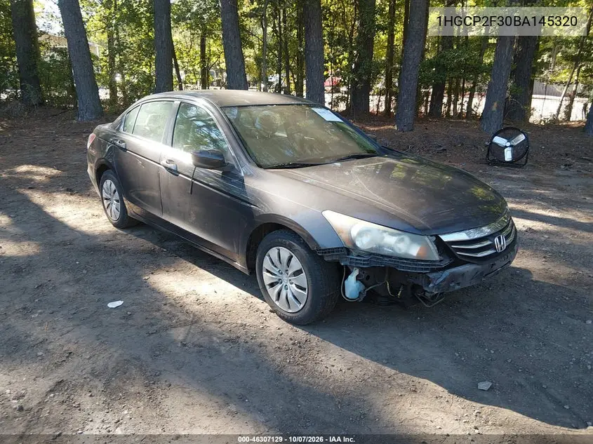 HONDA ACCORD 2011, VIN 1HGCP2F30BA145320