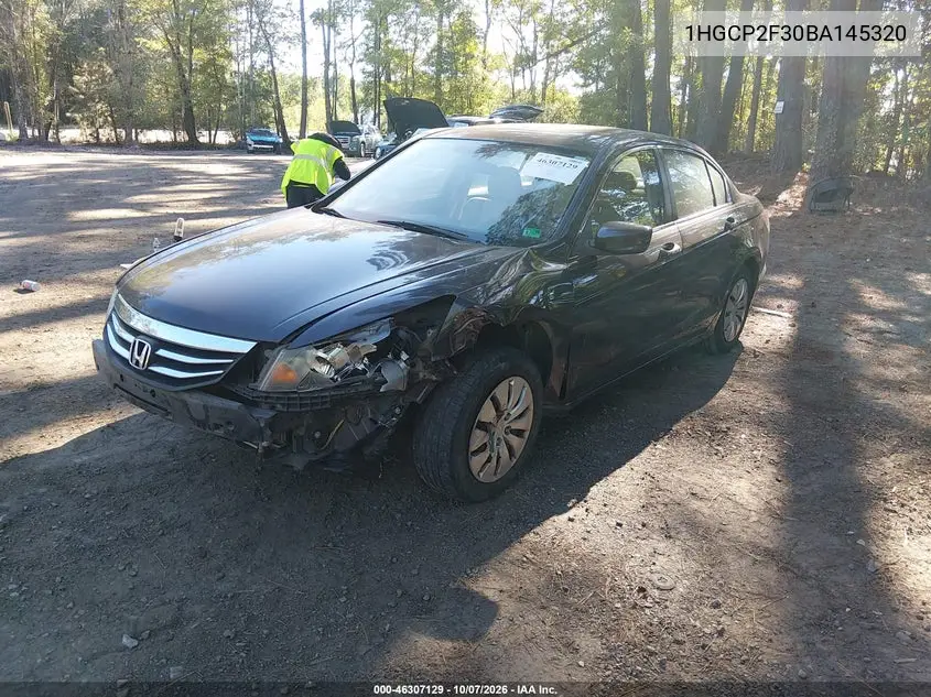 2011 HONDA ACCORD VIN 1HGCP2F30BA145320 — фото 2