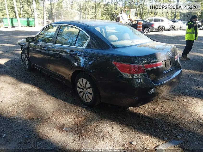 2011 HONDA ACCORD VIN 1HGCP2F30BA145320 — фото 3