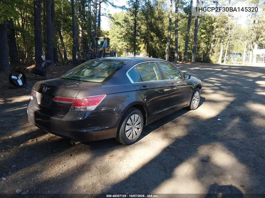 2011 HONDA ACCORD VIN 1HGCP2F30BA145320 — фото 4