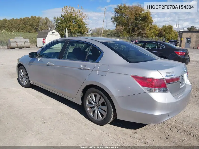 2011 HONDA ACCORD VIN 1HGCP2F87BA154334 — фото 3