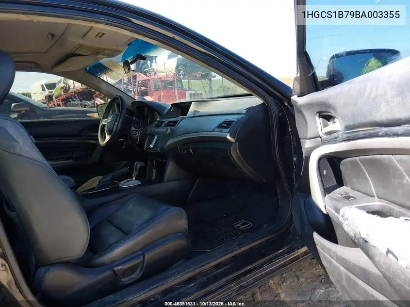 2011 HONDA ACCORD VIN 1HGCS1B79BA003355 — фото 5