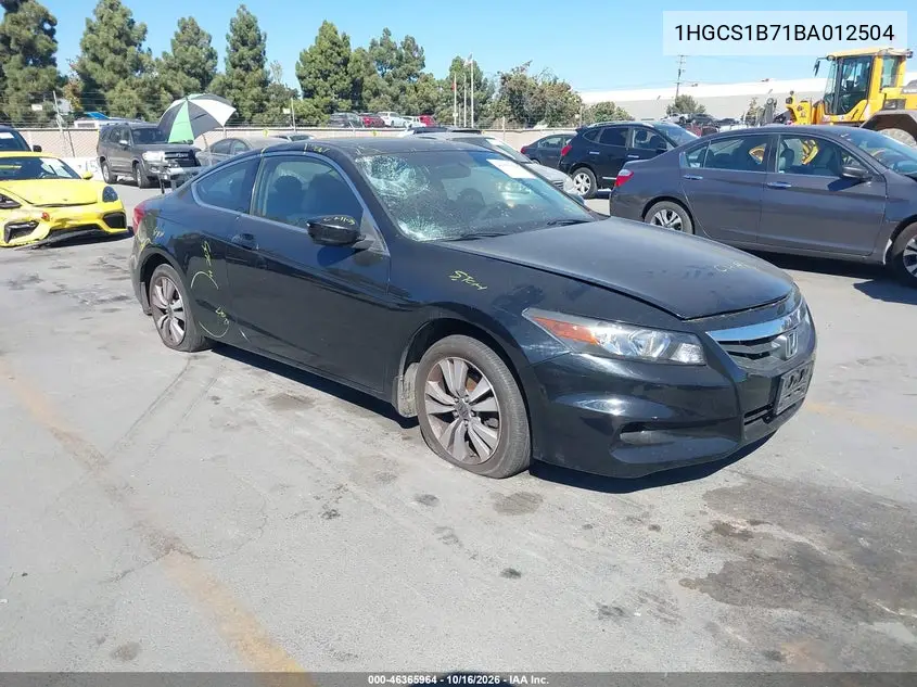 HONDA ACCORD 2011, VIN 1HGCS1B71BA012504