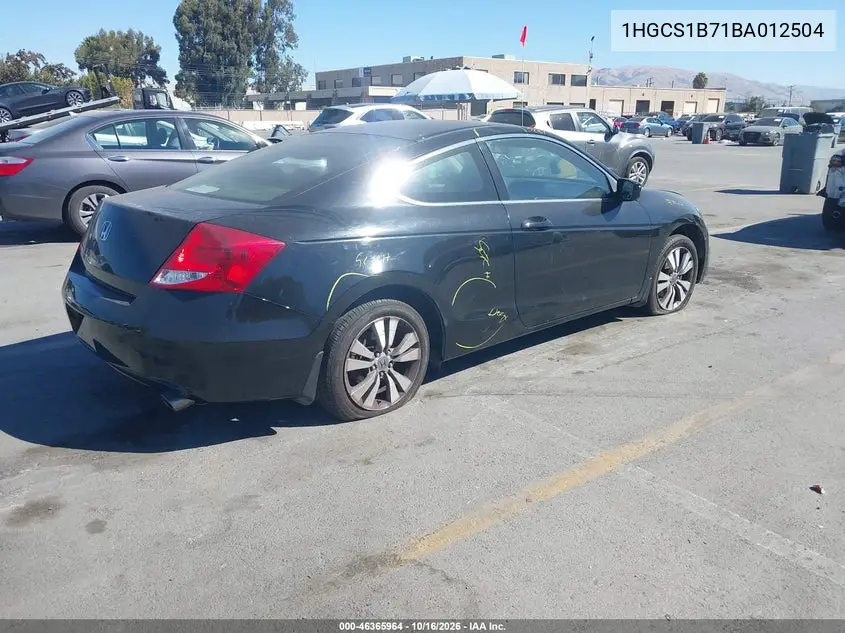 2011 HONDA ACCORD VIN 1HGCS1B71BA012504 — фото 4