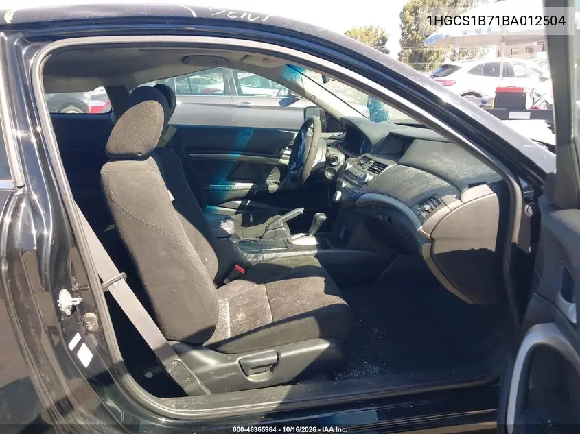 2011 HONDA ACCORD VIN 1HGCS1B71BA012504 — фото 5